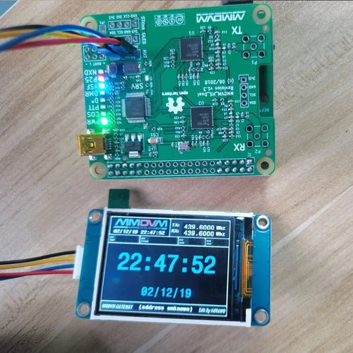 New MMDVM HS Dual Hat Duplex Hotspot Board With USB + 2.2inch OLED Display Support P25 DMR YSF NXDN For Raspberry pi